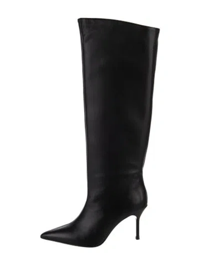 Pre-owned Staud Leather Boots In Black