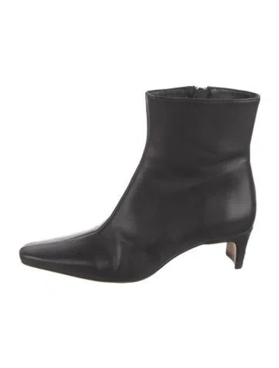 Pre-owned Staud Leather Boots In Black