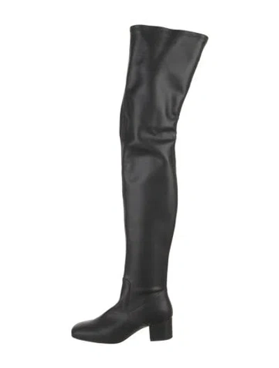 Pre-owned Staud Leather Boots In Black
