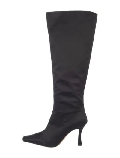 Pre-owned Staud Leather Boots In Black