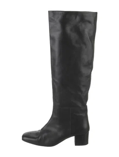 Pre-owned Staud Leather Boots In Black