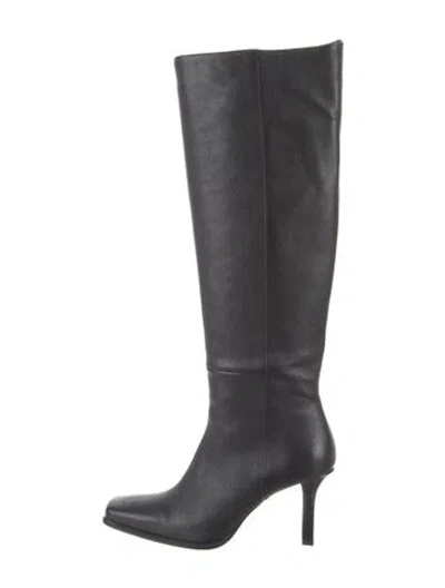 Pre-owned Staud Leather Boots In Black