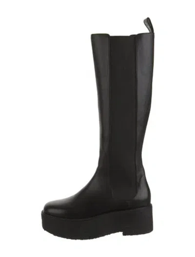 Pre-owned Staud Leather Boots In Black