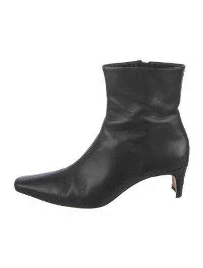 Pre-owned Staud Leather Boots In Black