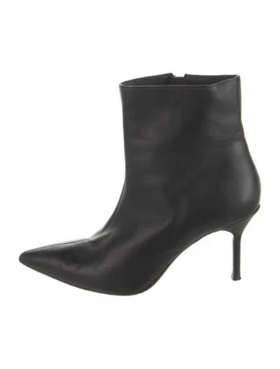Pre-owned Staud Leather Boots In Black