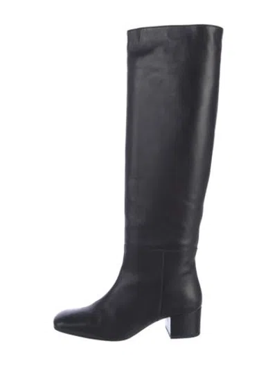 Pre-owned Staud Leather Boots In Black