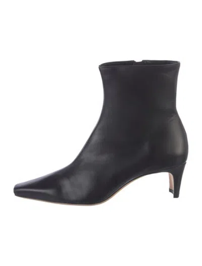 Pre-owned Staud Leather Boots In Black