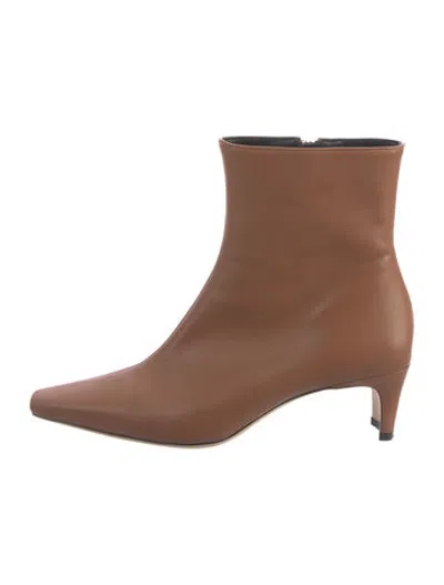 Pre-owned Staud Leather Boots In Brown