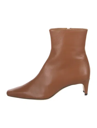 Pre-owned Staud Leather Boots In Brown