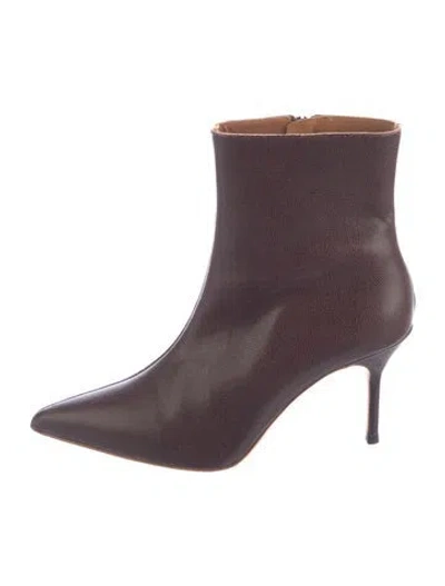 Pre-owned Staud Leather Boots In Multi