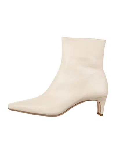 Pre-owned Staud Leather Boots In Neutrals