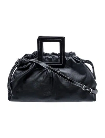 Pre-owned Staud Leather Bucket Bag In Blue