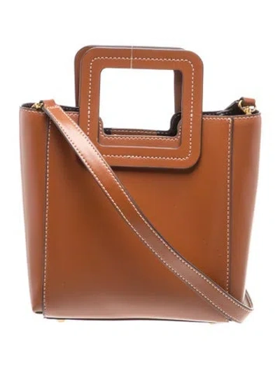 Pre-owned Staud Leather Bucket Bag In Brown