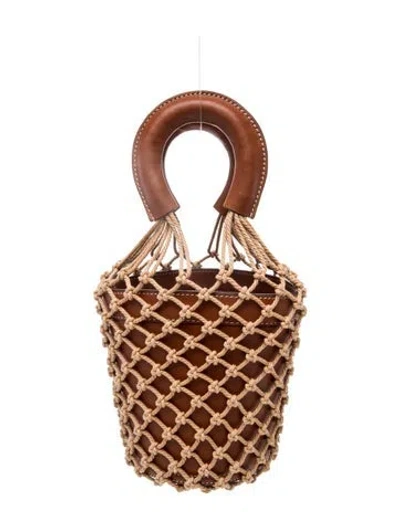 Pre-owned Staud Leather Bucket Bag In Brown