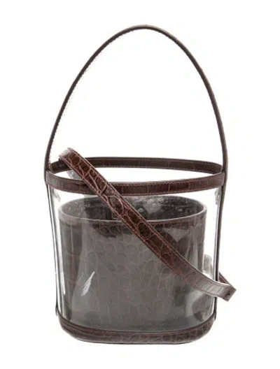 Pre-owned Staud Leather Bucket Bag In Brown