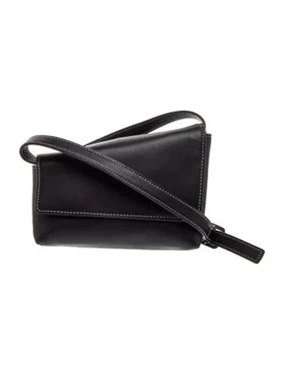 Pre-owned Staud Leather Crossbody Bag In Black