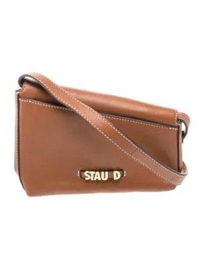 Pre-owned Staud Leather Crossbody Bag In Brown
