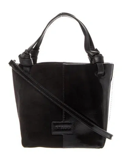 Pre-owned Staud Leather Crossbody Bag In Neutrals