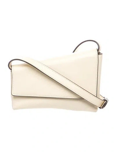 Pre-owned Staud Leather Crossbody Bag In Neutrals