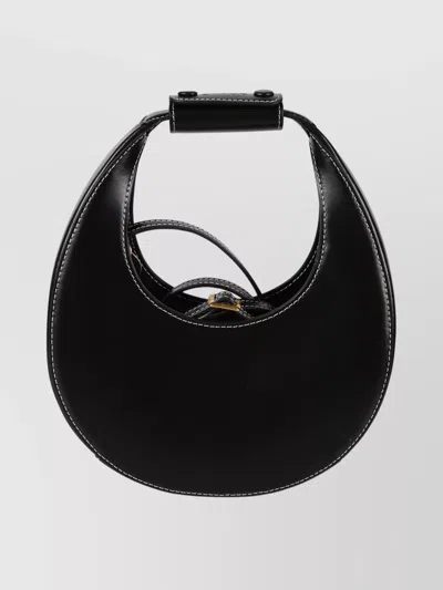 STAUD LEATHER CROSSBODY BAG TOP HANDLE