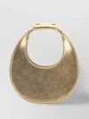 STAUD LEATHER HALF-MOON SHOULDER BAG