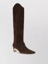 Staud Leather High Heel Boots In Multi