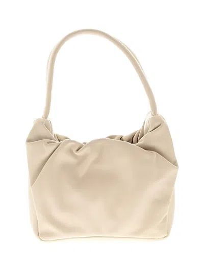 Pre-owned Staud Leather Hobo Bag In Ivory