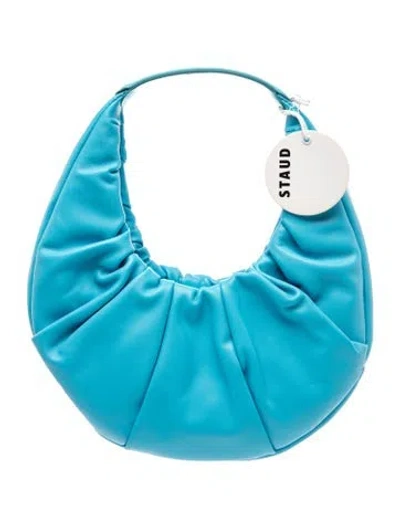 Pre-owned Staud Leather Hobo In Blue