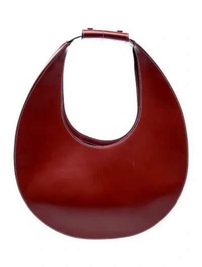 Pre-owned Staud Leather Hobo In Red