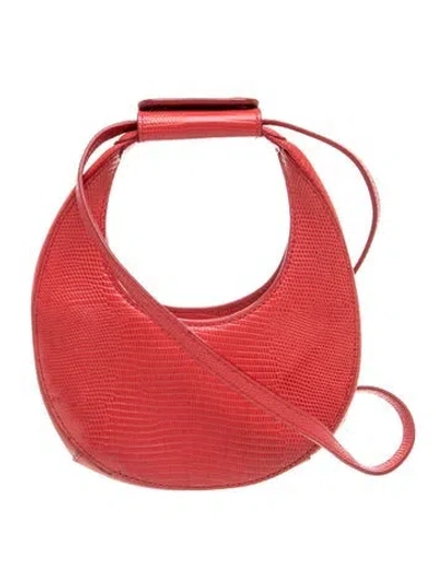 Pre-owned Staud Leather Hobo In Red