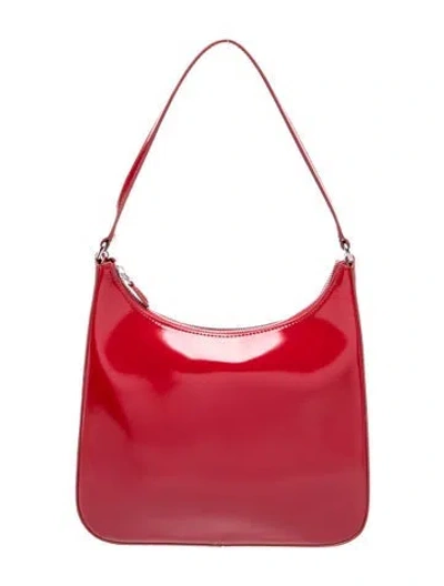 Pre-owned Staud Leather Hobo In Red