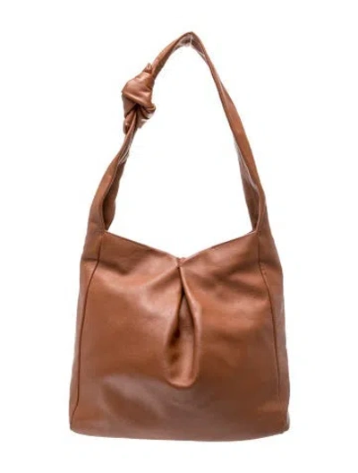 Pre-owned Staud Leather Island In Brown