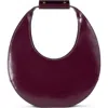 Staud Leather Moon Bag In Burgundy