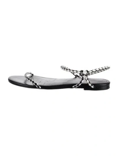 Pre-owned Staud Leather Sandals In Multi