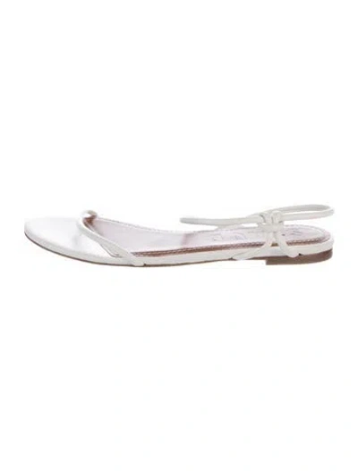 Pre-owned Staud Leather Sandals In White