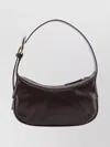 Staud Leather Shoulder Bag Adjustable Handle In Brown