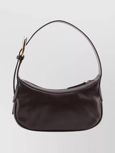 Staud Leather Shoulder Bag Adjustable Handle In Brown