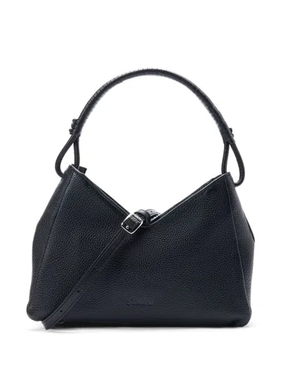 Staud Leather Shoulder Bag In Black