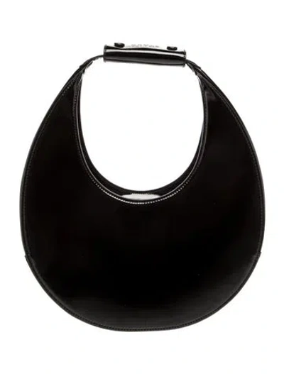 Pre-owned Staud Leather Shoulder Bag In Black