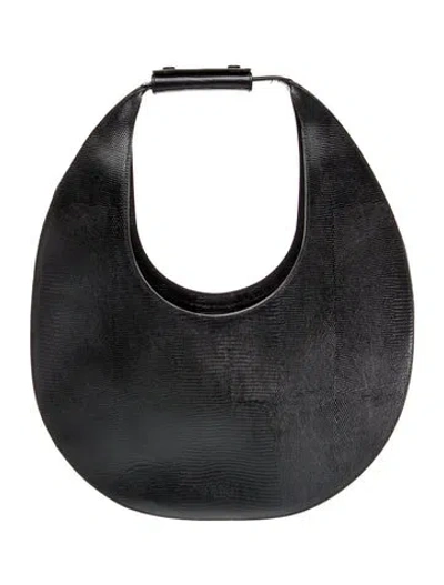 Pre-owned Staud Leather Shoulder Bag In Black