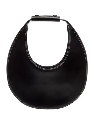 Pre-owned Staud Leather Shoulder Bag In Black