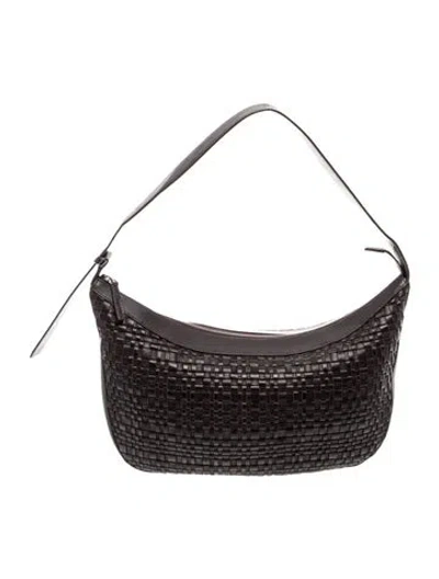 Pre-owned Staud Leather Shoulder Bag In Black
