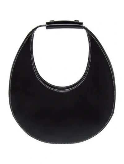 Pre-owned Staud Leather Shoulder Bag In Black