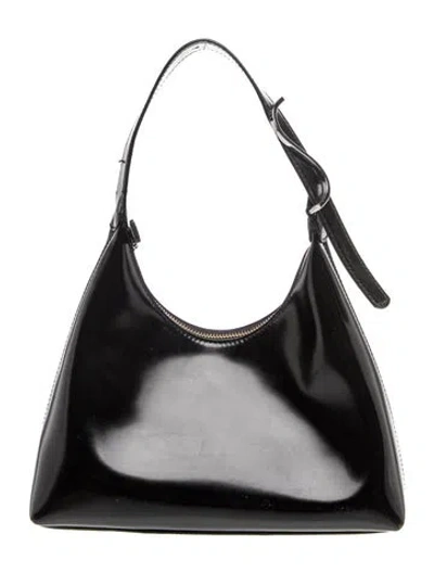 Pre-owned Staud Leather Shoulder Bag In Black