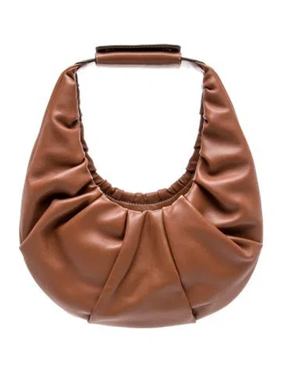 Pre-owned Staud Leather Shoulder Bag In Brown