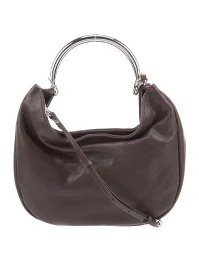 Pre-owned Staud Leather Shoulder Bag In Brown