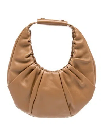 Pre-owned Staud Leather Shoulder Bag In Brown