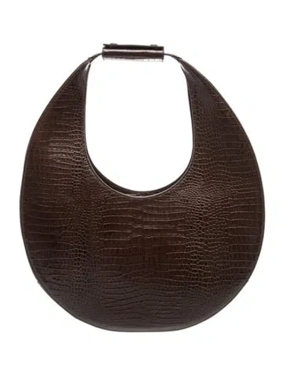 Pre-owned Staud Leather Shoulder Bag In Brown