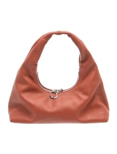 Pre-owned Staud Leather Shoulder Bag In Brown
