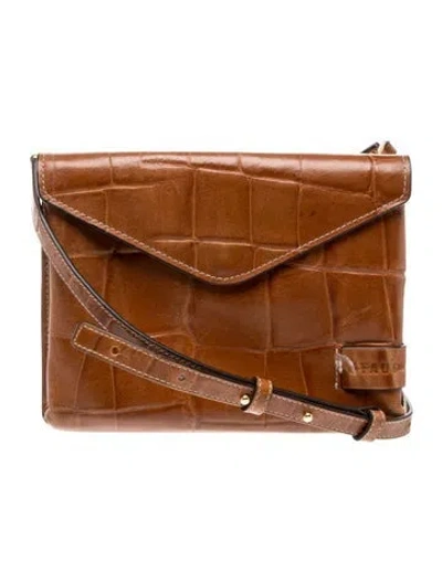 Pre-owned Staud Leather Shoulder Bag In Brown